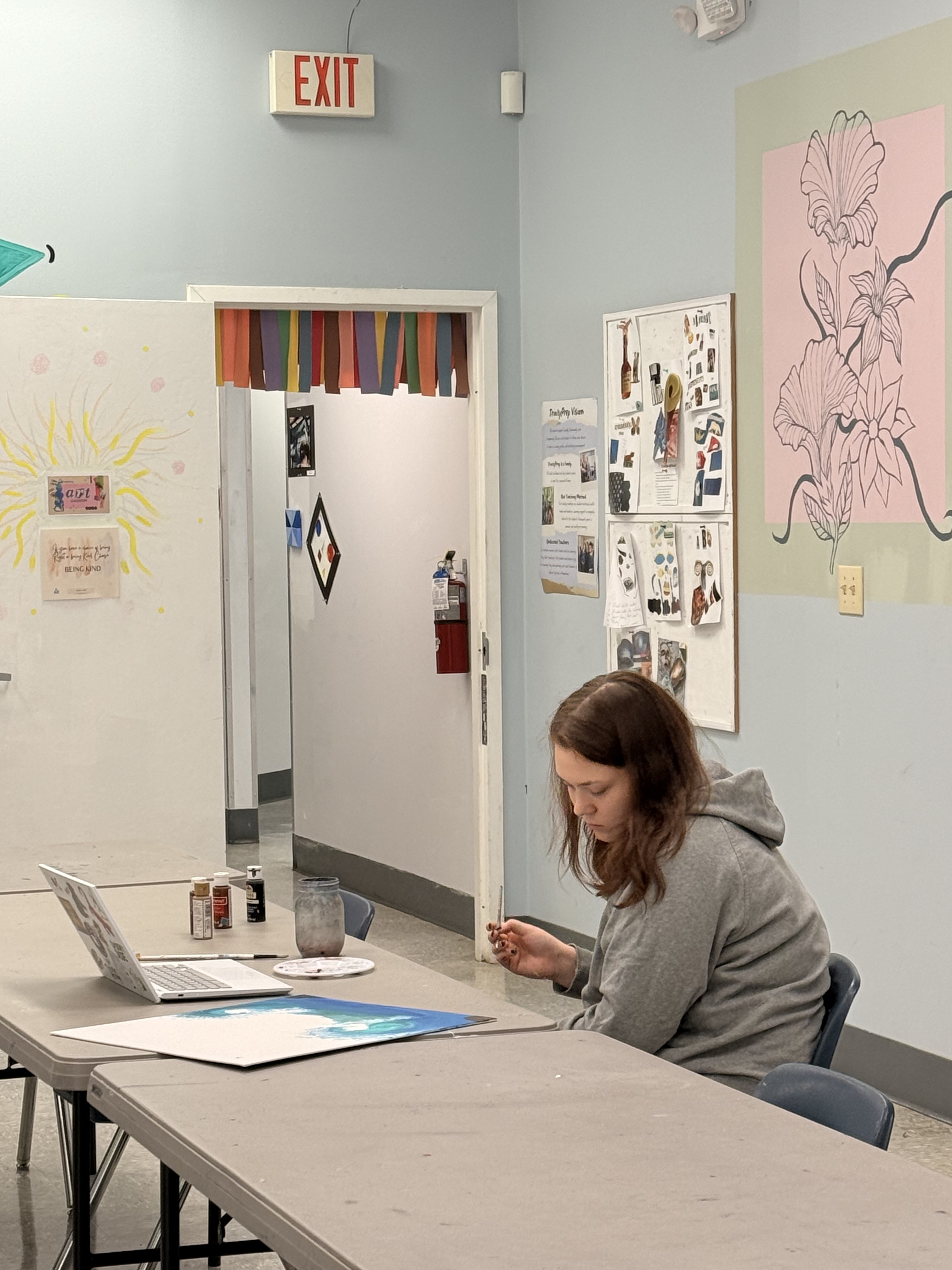 Art class at Trinity Prep